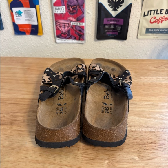 Birkenstock Betula Julie Leopard Sandals Size 38 Woman’s 7 - Picture 4 of 6